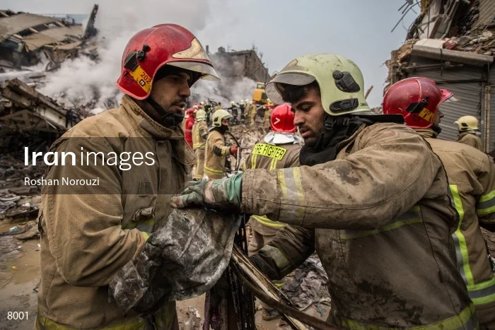 Tehran's Iconic Plasco Building Collapses After Fire