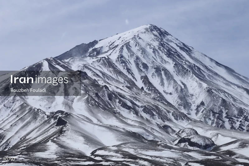 The northern front of Damavand Peak