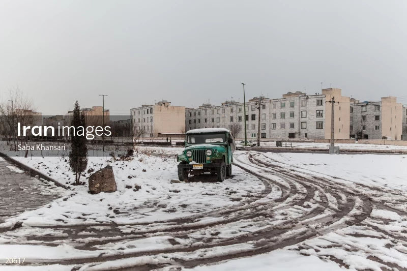 A snowy day in Sa'd al-Saltaneh Qazvin