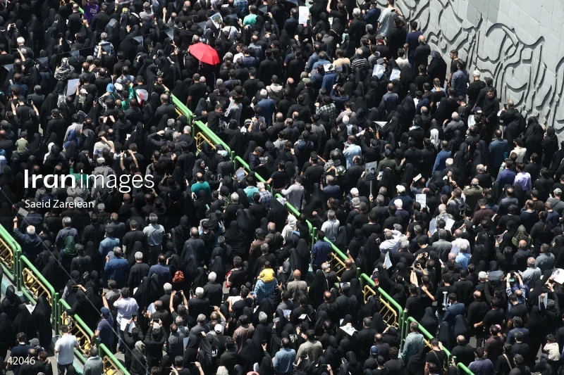 The funeral for Seyed Ebrahim Raisi, the President of Iran, and his companions in Tehran