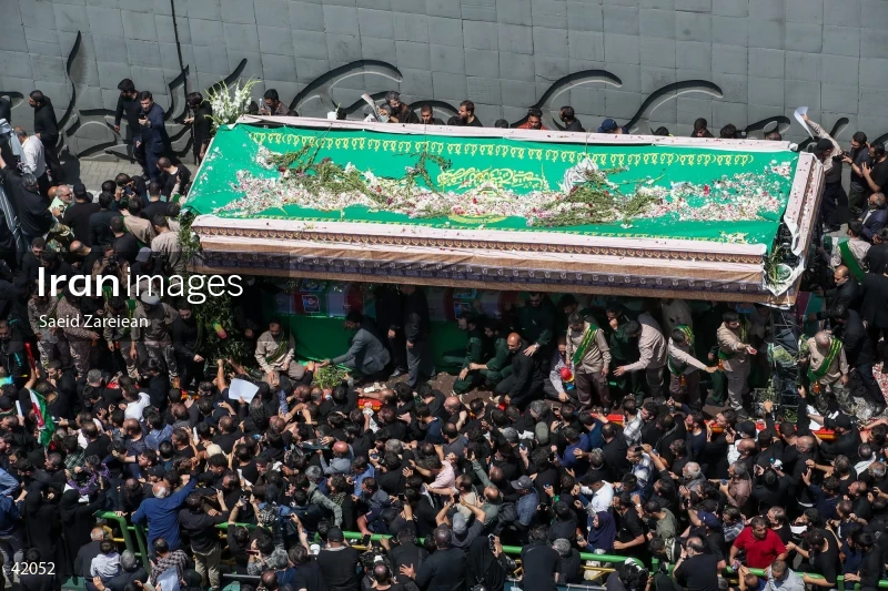 The funeral for Seyed Ebrahim Raisi, the President of Iran, and his companions in Tehran