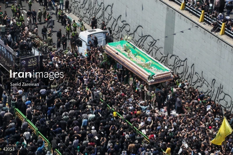 The funeral for Seyed Ebrahim Raisi, the President of Iran, and his companions in Tehran