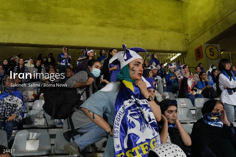 The first attendance of women in the stadium in a match of the Premier Football League of Iran