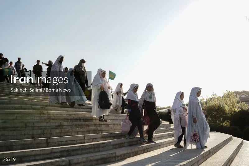 Celebration for first time fasting school girls in Tehran