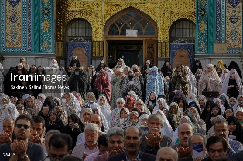 Iranians perform Eid al-Fitr prayers in Tehran
