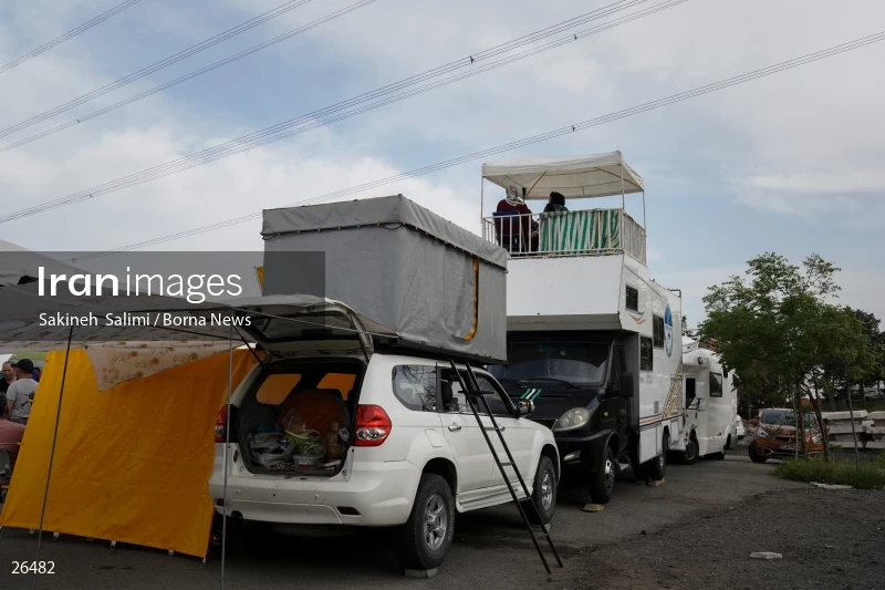 Camper travel cars gathering in Tehran