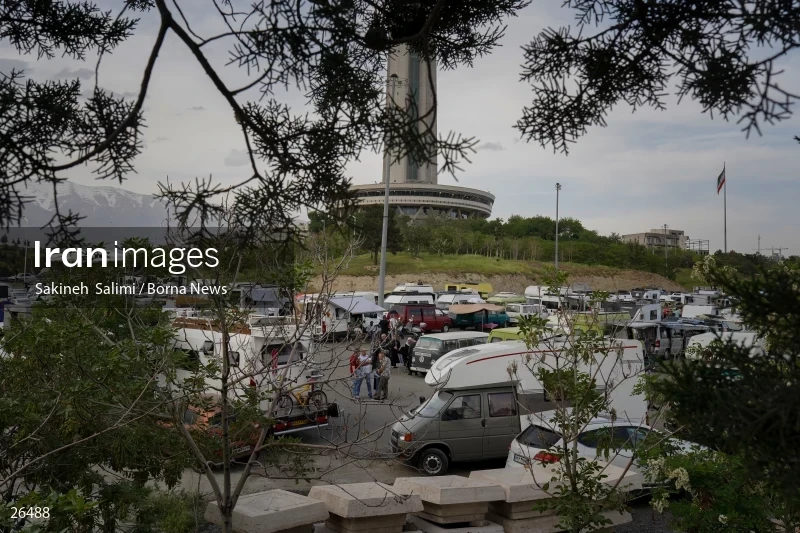 Camper travel cars gathering in Tehran