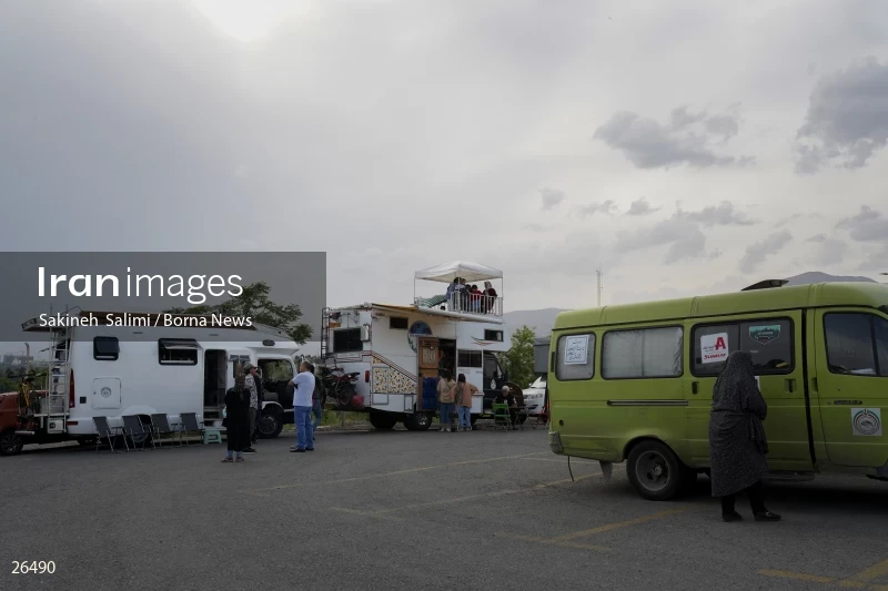Camper travel cars gathering in Tehran