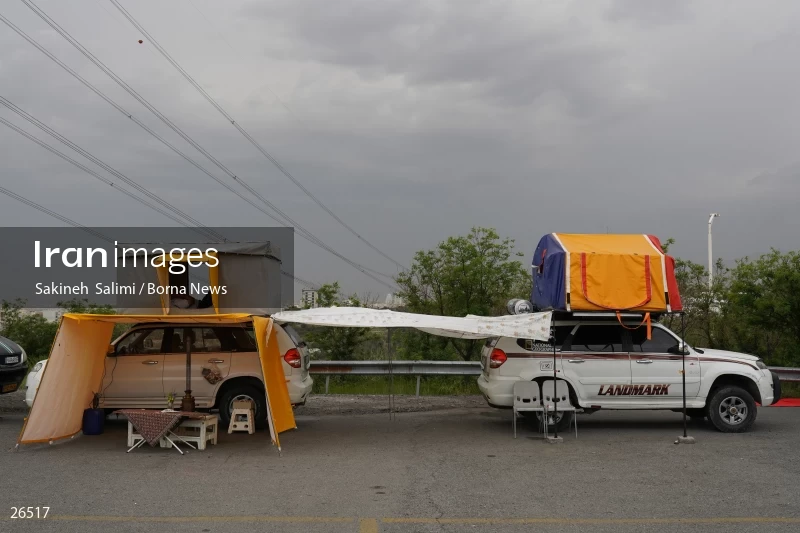 Camper travel cars gathering in Tehran