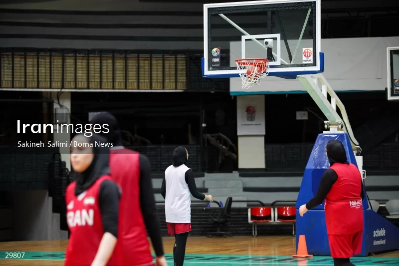 Iran women's national basketball team training