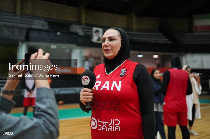 Iran women's national basketball team training