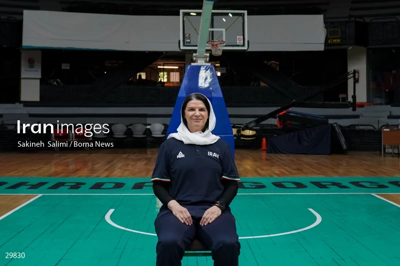 Iran women's national basketball team training
