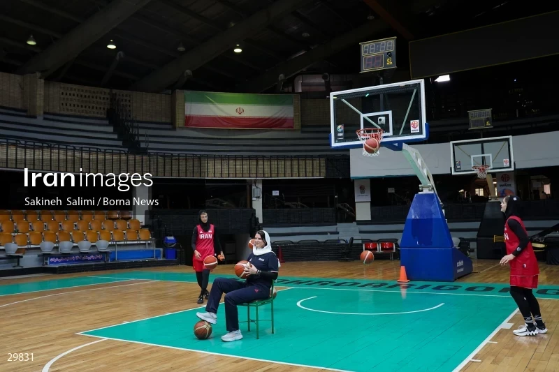 Iran women's national basketball team training