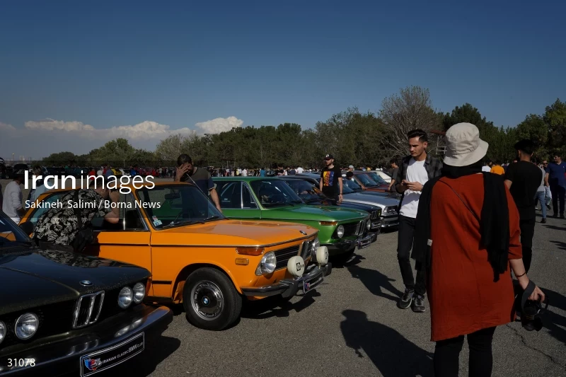 Gathering of classic cars in Tehran