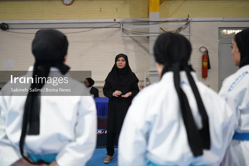 The girls' national karate team selection competition