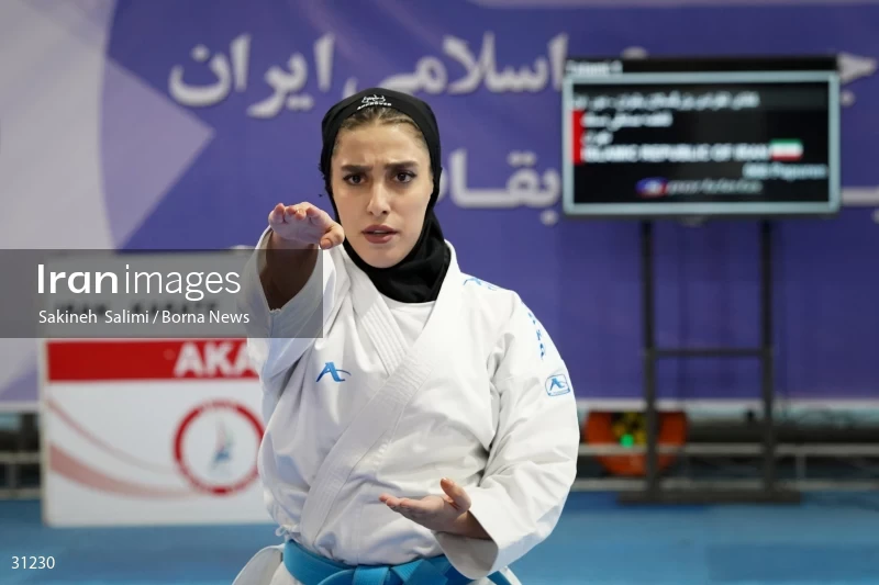 The girls' national karate team selection competition