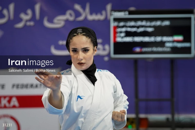 The girls' national karate team selection competition