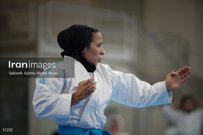 The girls' national karate team selection competition