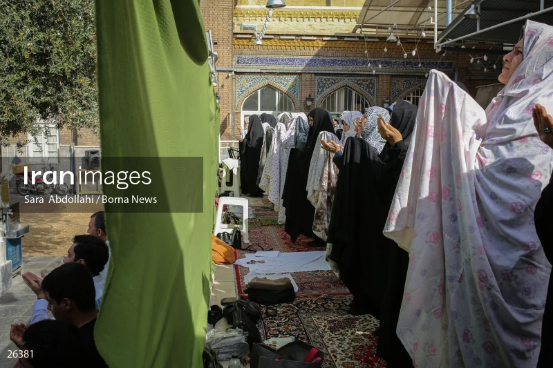 Iranians perform Eid al-Fitr prayers in Tehran
