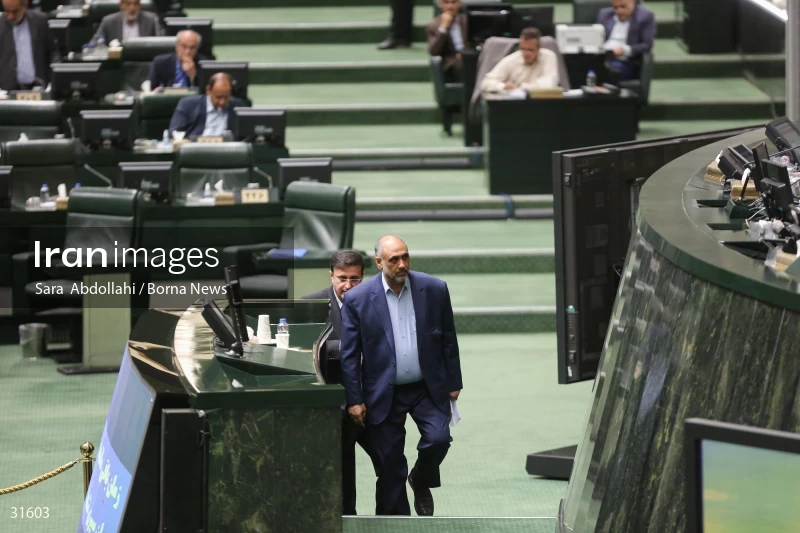 The meeting of Iranian Parliament to review the qualifications of the proposed Minister of Agriculture