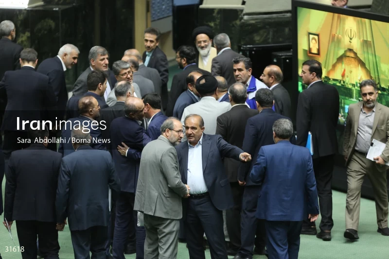 The meeting of Iranian Parliament to review the qualifications of the proposed Minister of Agriculture