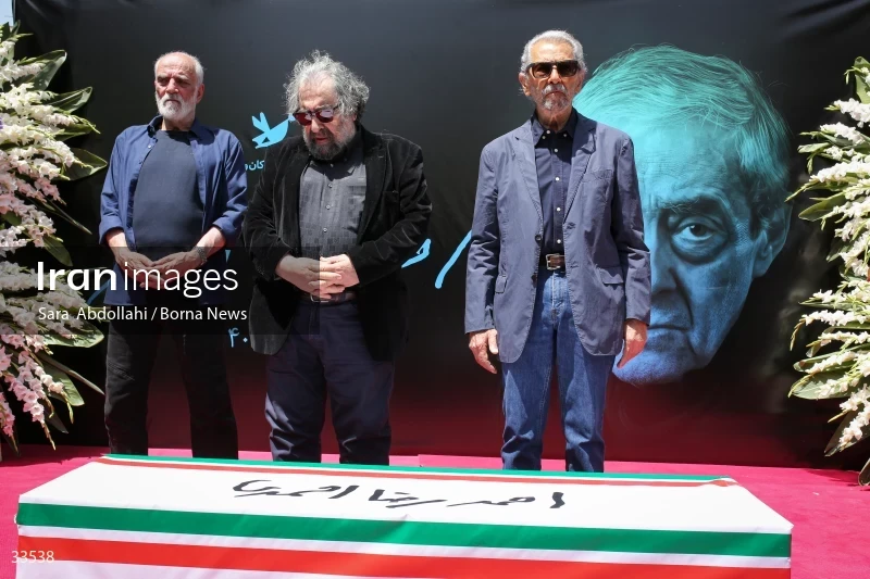 The funeral ceremony of Ahmadreza Ahmadi