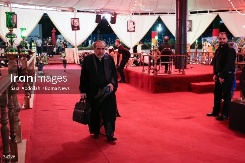 Mourning in the Ashurai tent of Haft Tir square in Tehran