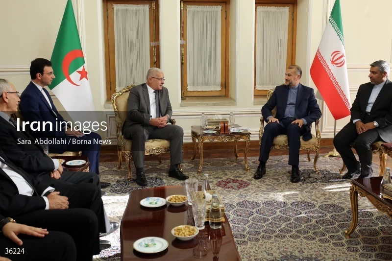 Iran's minister of foreign affairs meets President of Algeria's People's National Assembly