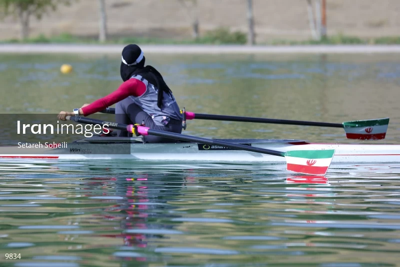 The Iran woman's national rowing team