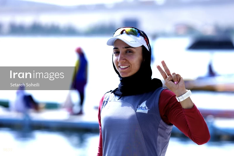 The member of iran national rowing team nazanin malai