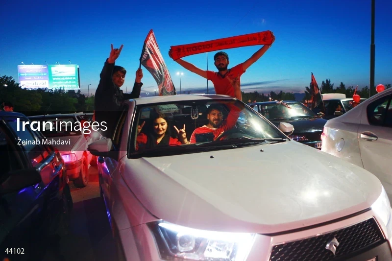 Championship celebration of Tractor Football Club in the 24th Persian Gulf Pro League